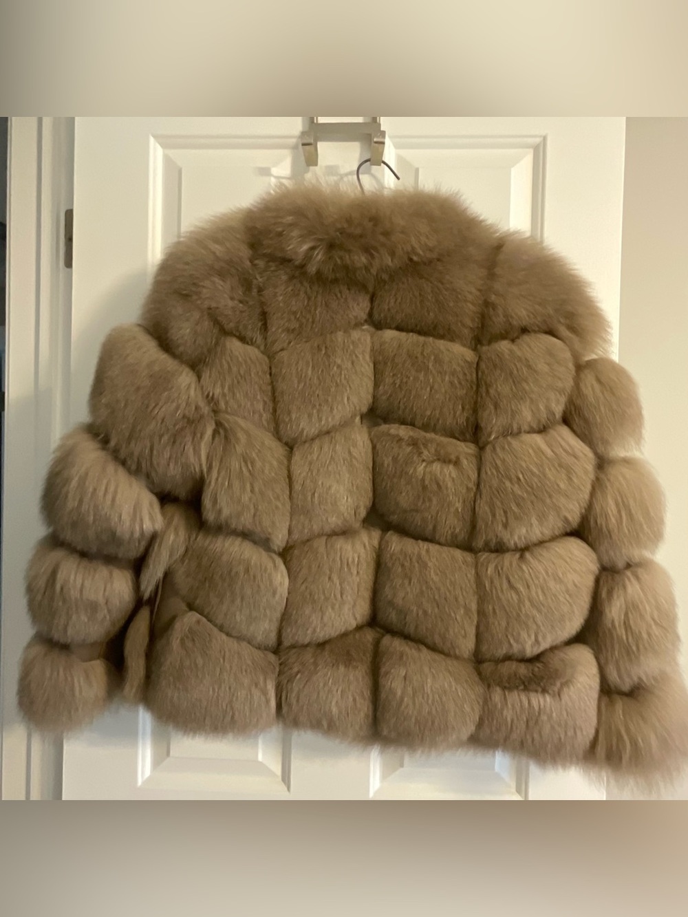 Genuine Fur and Leather Bubble Paneled Jacket - Size Large - Picture 2 of 12